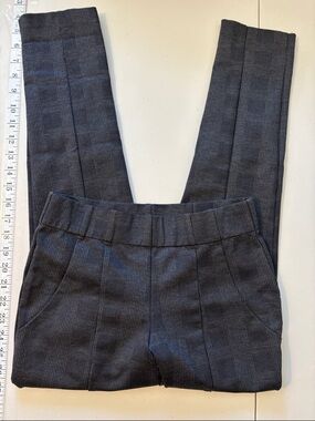 Thalian Charcoal Plaid Pull On Size XS Legging Pants Academia Preppy Nerd